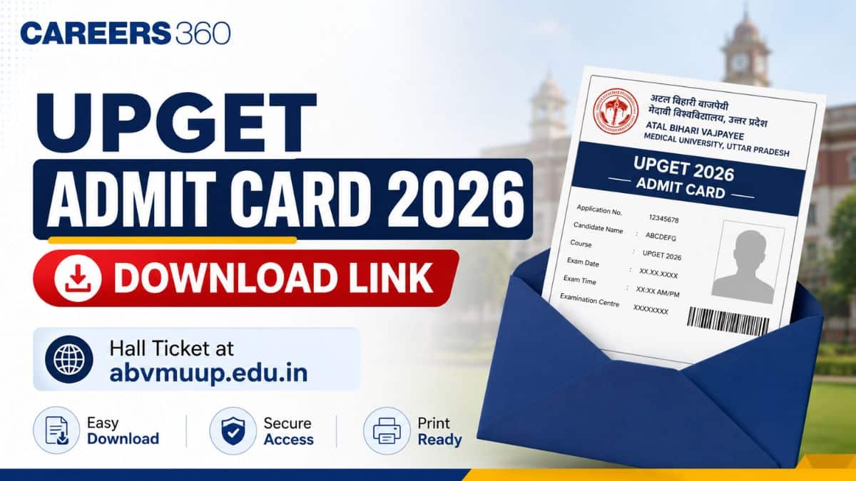 UPGET Admit Card 2026 Download Link: UP GET Hall Ticket at abvmuup.edu.in